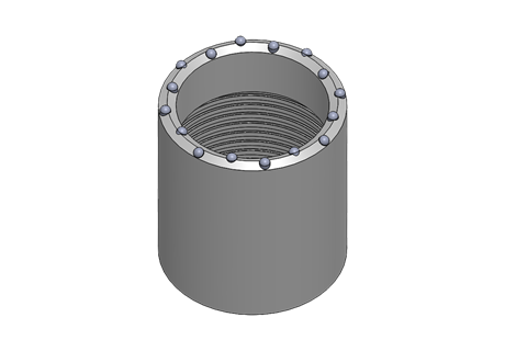 Single wall Hemisphere bit