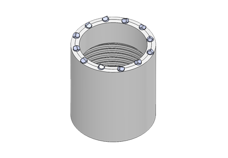 Single wall 3-Face bit